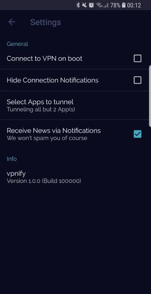 Vpnify MOD APK S6